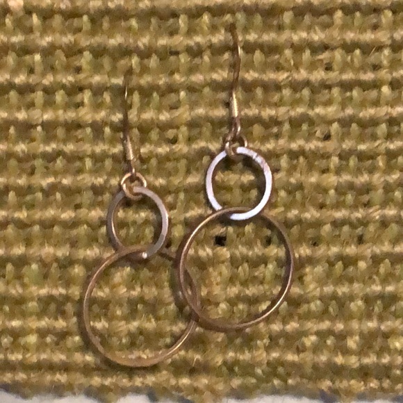 * EarRinGs * double silver hoop * - Picture 4 of 5